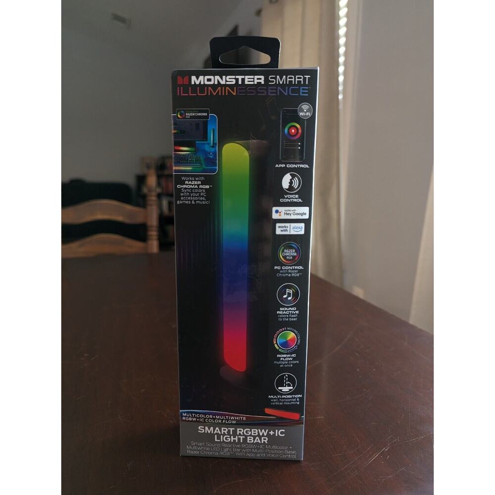 MONSTER SMART Light Bar RGBW IC Works With Google And Alexa